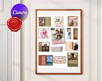 Editable Matchbox Poster | DIY Canva Template | Personalized Matchbox Art | Custom Printable Gift | Personalized Couple Gift