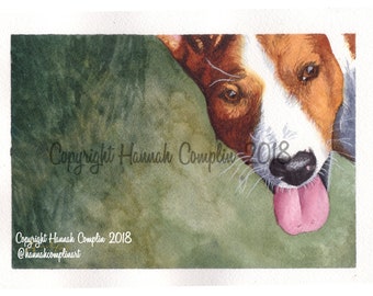 Basenji Watercolor Digital Print, Basenji Painting, Basenji Wall Art, Basenji Home Decor, Pet Art Portrait, Dog Lover Gift