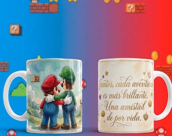 Retro Friendship Mug Wrap PNG – Best Friends Adventure Quote – 11oz Sublimation Mug Wrap 21x9 cm – Instant Download