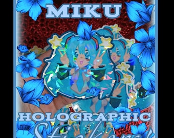 Hatsune Miku sticker! For vocaloid fans and anime collectors!
