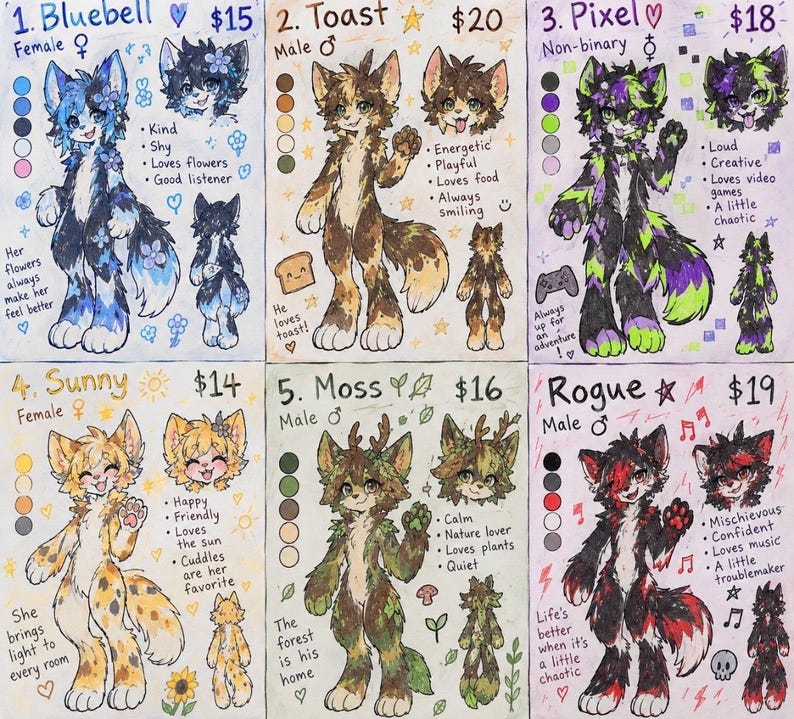 Furry Adoptables - Etsy Canada