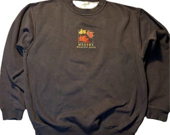 Mohonk Mountain House Crewneck Sweatshirt Brun Broderad Camp David M