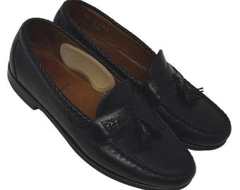 ALLEN EDMONDS Maxfield Men's Black Tassel Loafers 11 E