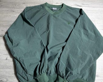 Vintage Munsingwear USA Nylon Pullover Windbreaker XL Green