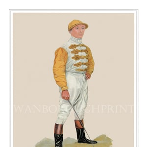 Horse Racing Print Jockey Danny Maher. Horse Track Racing. Thoroughbred Horses Racing Gambling and Betting. Kentucky Interior Design.