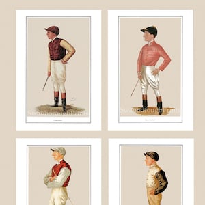 Jockey Prints on Smooth Watercolour Paper, Horse Racing Art