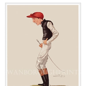 Fred Archer Favourite Jockey Horse Track Racing. Horse Racing Jockey Gallery. Smooth Watercolour Paper