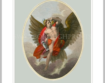 Ganymede Art Print Ganymede Wall Art Gay Marriage Art Poster Greek Mythology Print Greek Male Art Mans Office Wall Art Greek Heroes