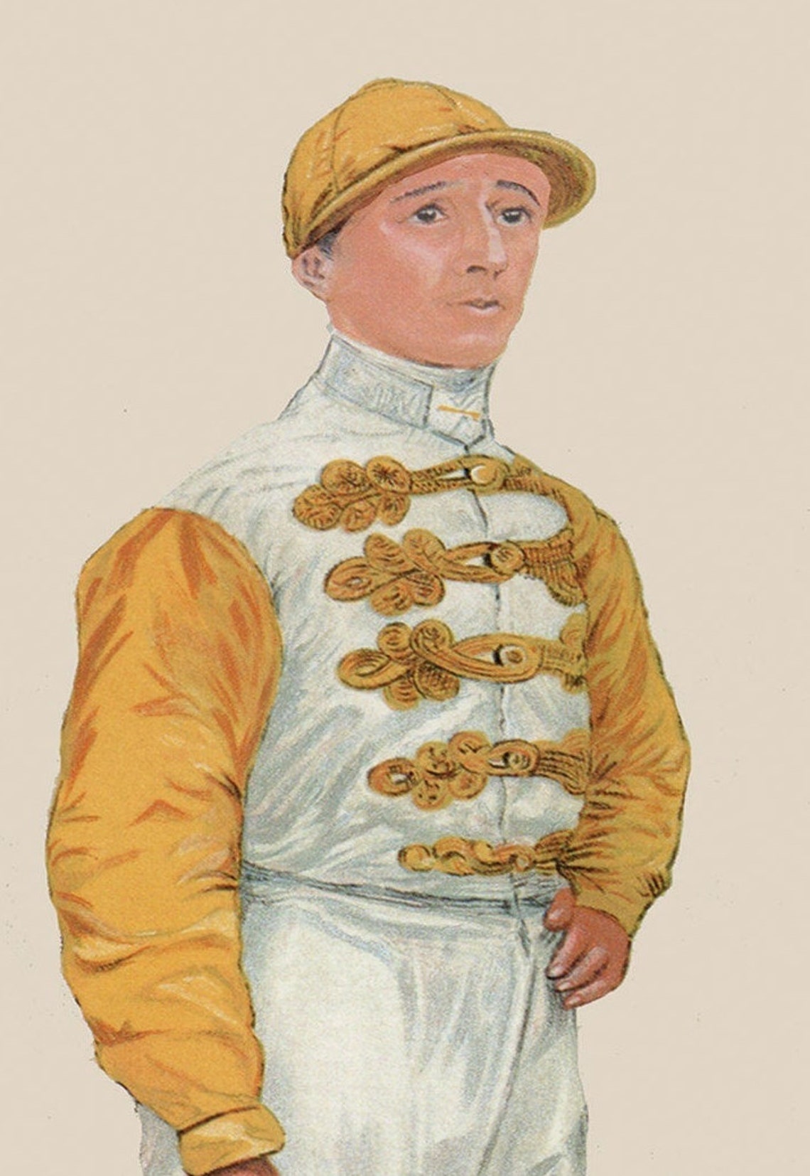 Horse Racing Print Jockey Danny Maher. Horse Track Racing. Etsy UK