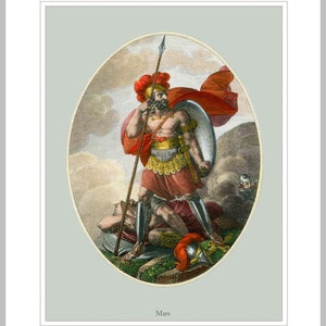 Mars God of War Roman Army Wall Giclée Print