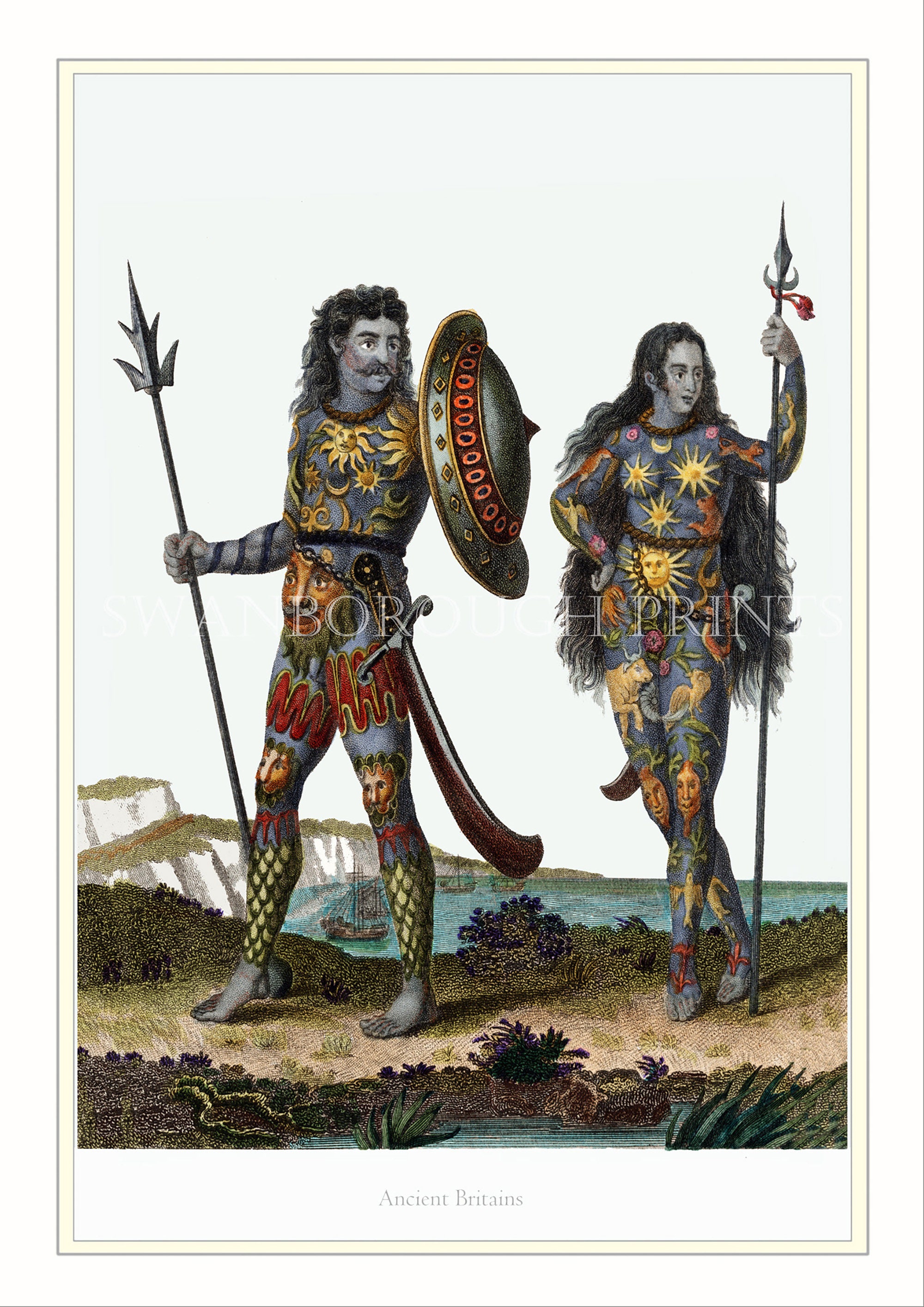Celtic Warrior Original Illustration Original Art Celts -  Sweden