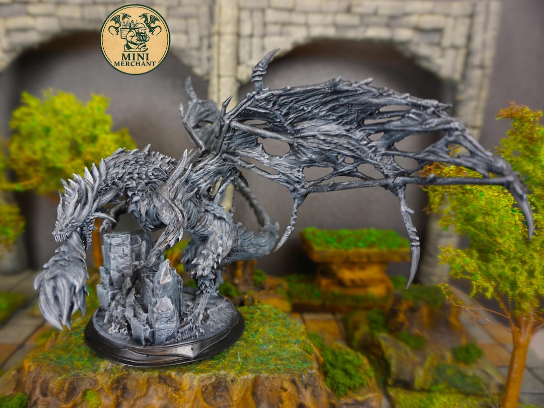 Dracolich - Undead Dragon Encounter - Dnd Miniature for Tabletop RPG - Etsy