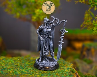 Kriegerin Barbarin Kämpfer - D&D Miniatur für Tabletop-Rollenspiel