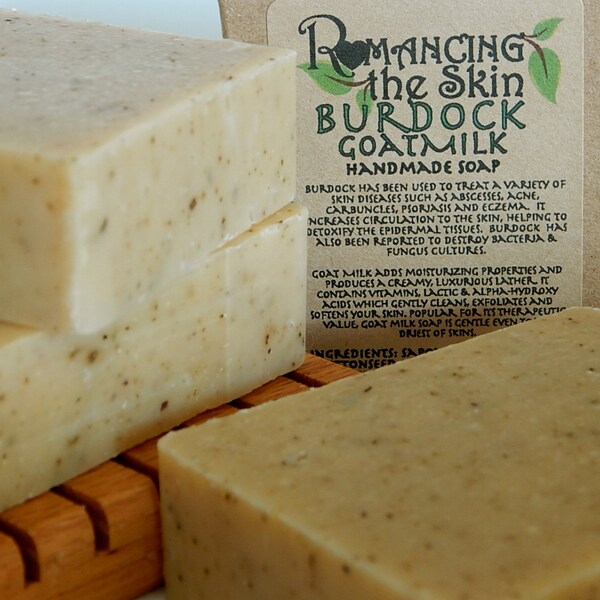 Burdock Goat Milk & Cedarwood Handcrafted Lye Soap