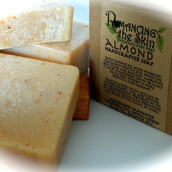 Almond Handmade Lye Soap (Vegan & Gluten Free)