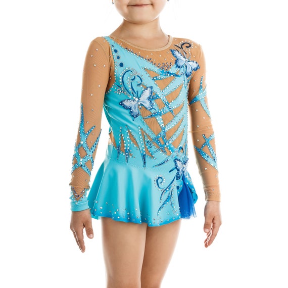 Acrobatic Gymnastics Costume or Baton Twirling Leotard Order as Ice Figure Skating Dress Rhythmic Gymnastics Leotard #201 for Competition