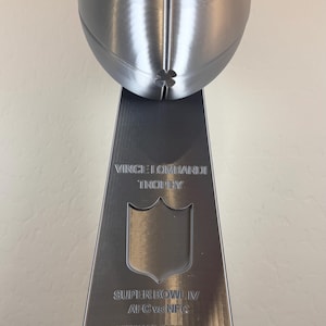 Custom Vince Lombardi Trophy – 3D Printed Super Bowl Replica, Any