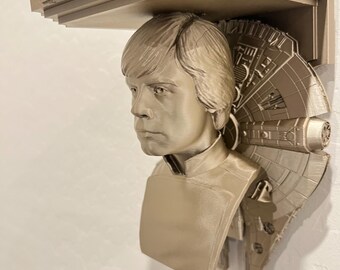 Star Wars Luke Skywalker Millennium Falcon Like Wall Shelf Collectible - Multiple Color