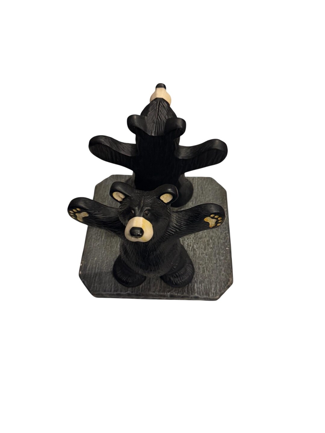Bear Napkin Holder Resin Figurine Titled 'bearfoots' by Jeff