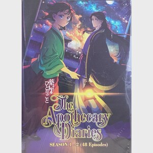 The Apothecary Diaries DVD S1-S2 Full 48 Ep | Complete Anime Series | Japanese Dub + English Sub | Collector Boxset