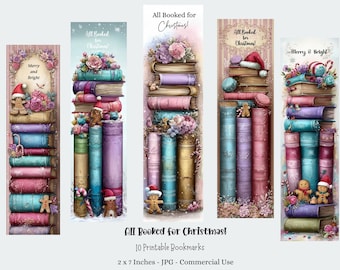 Christmas Bookmarks, Holiday Reading, Gift Tags Digital Download