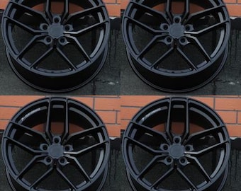 Set of New 19 Inch Rims Wheels 19x8.5 + 35 (5x112) CB: 66.6 Squared Set