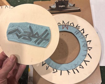 Base de carimbo de madeira personalizada