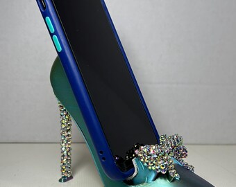 Benutzerdefinierte metallischer verdazzled Telefonstand | Halter | Unikat | Stilvoll | Einzelstück | Metallisch