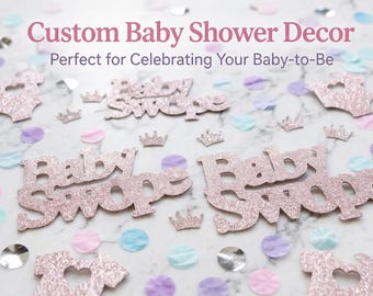Personalisierte Gender Reveal Confetti mit individuellem Babynamen