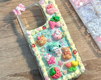 Decoden Phone Case - Kawaii Freestyle Pastel Cream Glue Case