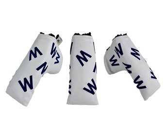 Leather blade putter golf headcover - fly the W - by Sunfish !