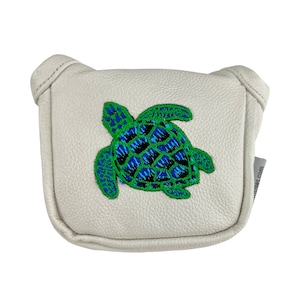 Sea Turtle Leather mallet putter golf club headcover by Sunfish