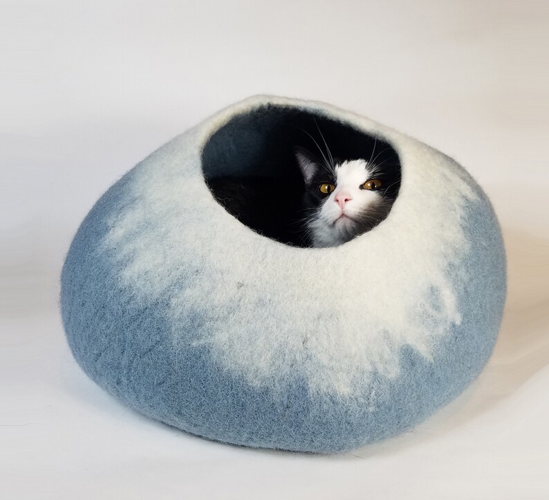 large cat cave bed