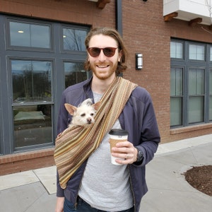 Walking Palm 100% Organic Pet Sling | Cat or Dog Carrier - Moab Woven