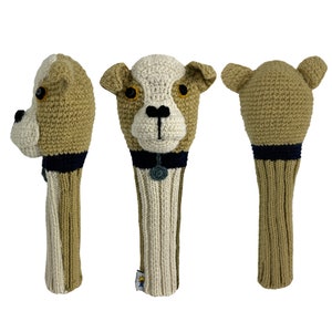 Sunfish Hand Knit Wool Dog Golf Club Headcover (Driver, Fairway, Hybrid, or Set)