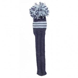 Sunfish Navy and Light Blue Knit Wool Fairway Golf Headcover