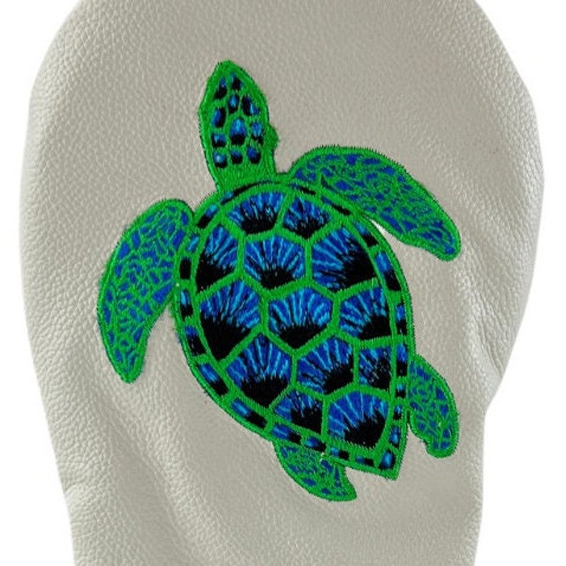 Turtle Hand Embroidered Driver Golf Club Headcover by Sunfish - Etsy