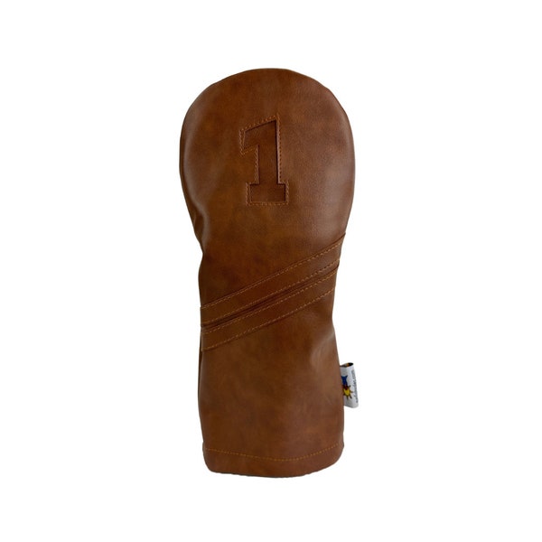 Brown Out - Leather driver golf headcover by Sunfish !