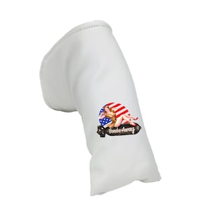 Bombs Away Pinup Girl Leather blade putter golf headcover by Sunfish!