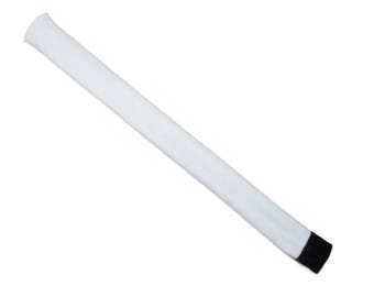 Golf alignment stick cover - leather  - white - by Sunfish Golf - holds 2 alignment sticks