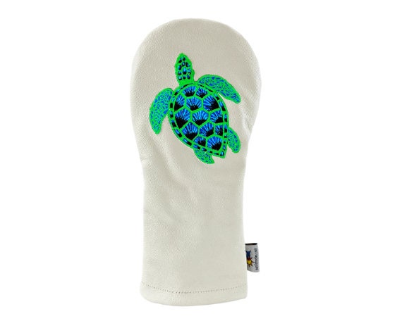 Turtle Hand Embroidered Driver Golf Club Headcover by Sunfish - Etsy