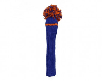 Sunfish Blue and Orange Knit Wool Hybrid Golf Headcover