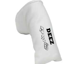 Deez Nuts Leather blade putter golf headcover by Sunfish!