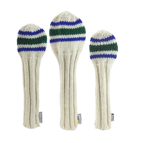 Knit Golf Headcovers Etsy