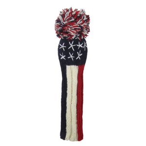 Liberty USA American Flag Sunfish knit wool golf headcover fairway
