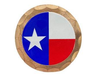 Texas Flag Forged Copper Golf Ball Marker by Sunfish