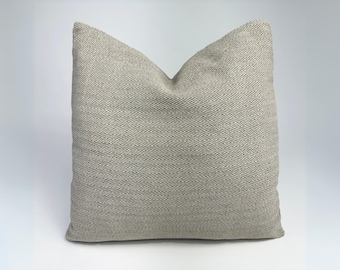 Hand Woven Chevron Pillow Cover: Camel Tan Cotton Accent Pillow