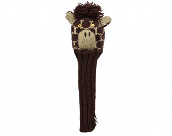 Sunfish Giraffe Animal Knit Wool Driver Golf Headcover