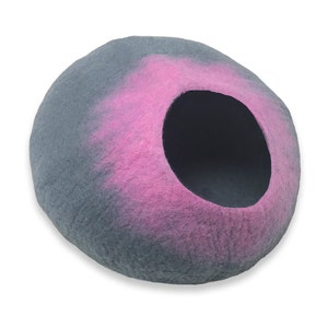 Cat Cave Bed Large by Walking Palm Gray and Pink Ships Now From Usa ...