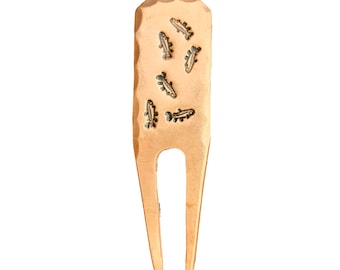 Dancing Trout Hand Stamped Copper Golf Divot Tool by Sunfish